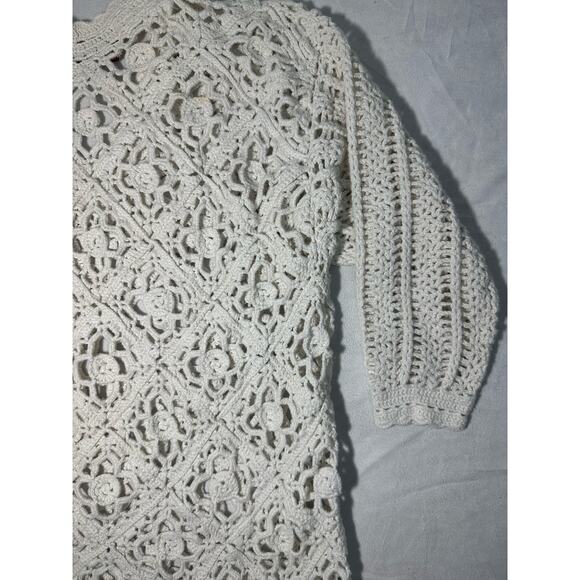 International Extratouch Sportswear Onesite White Knit Sweater - Picture 6 of 7